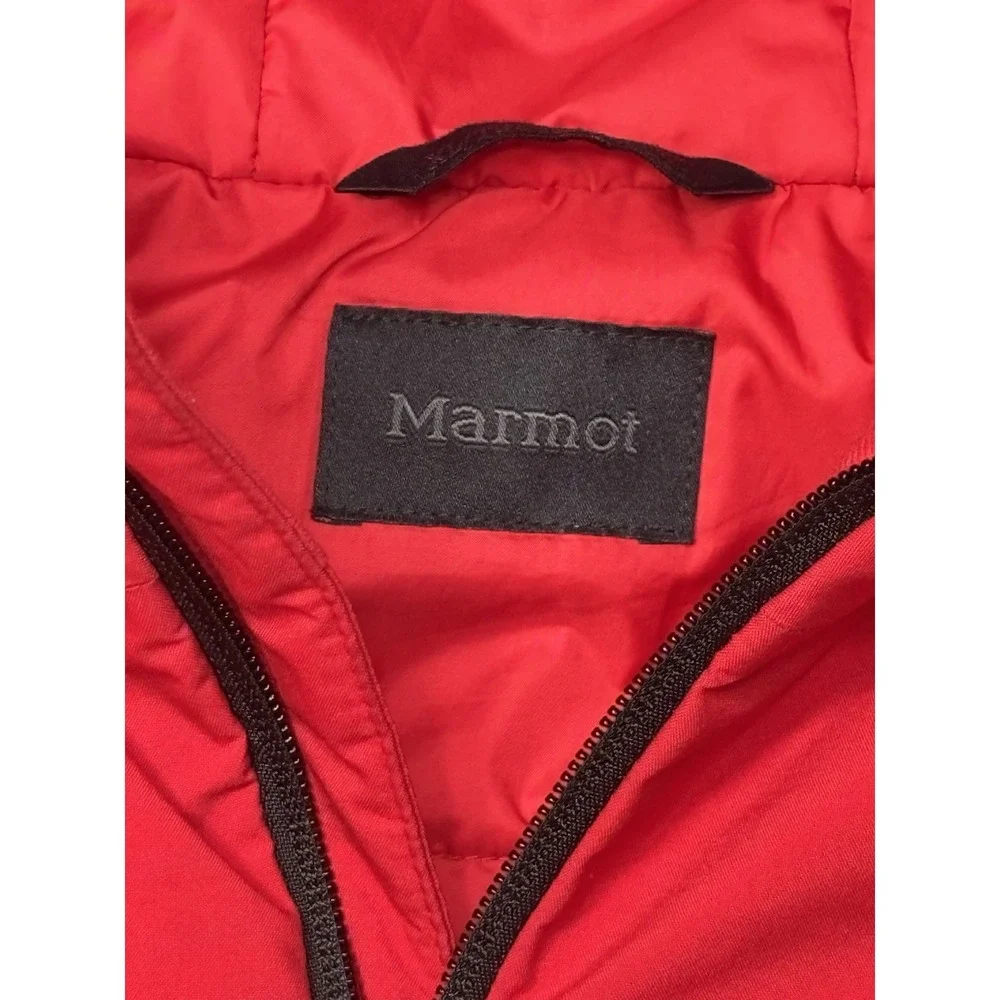 Marmot Snowline Insulated Jacket Kids XL Red Hooded Waterproof Coat M16356 Youth